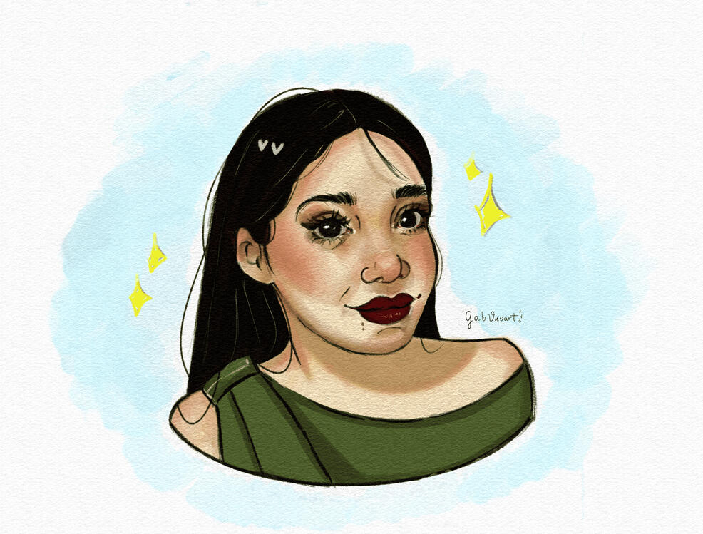 Autorretrato | Aquarela digital no Clip Studio Paint